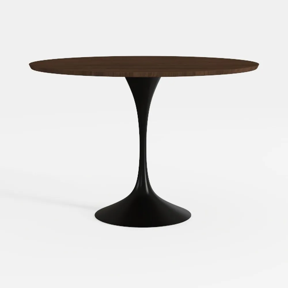 47 Inch Round Dining Table,Large Mid Century Moder