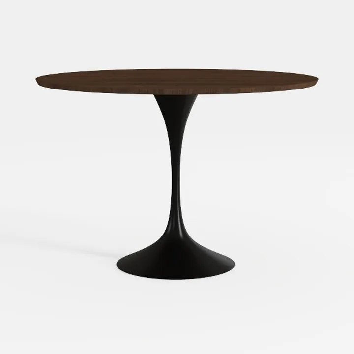 47 Inch Round Dining Table,Large Mid Century Moder