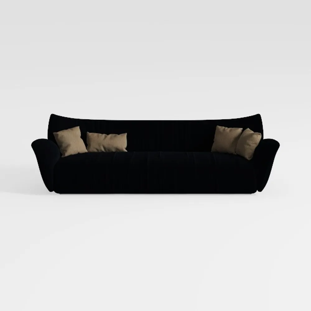 WYMCHMSX Fabric Sectional Sofa, Couch, 4-Seater， L