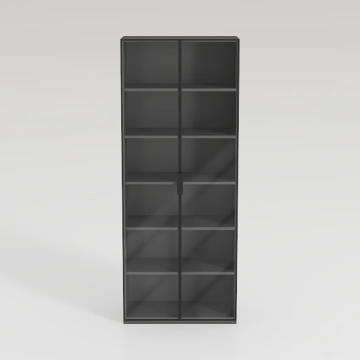 5-Tier Bookcase with Adjustable Shelves, Open