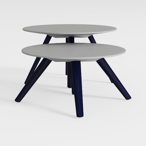 Patio Coffee Table Set of 2, Weather Resistant 