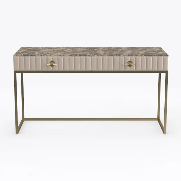 SEI Furniture Kamblemore Faux Marble Writing Desk 