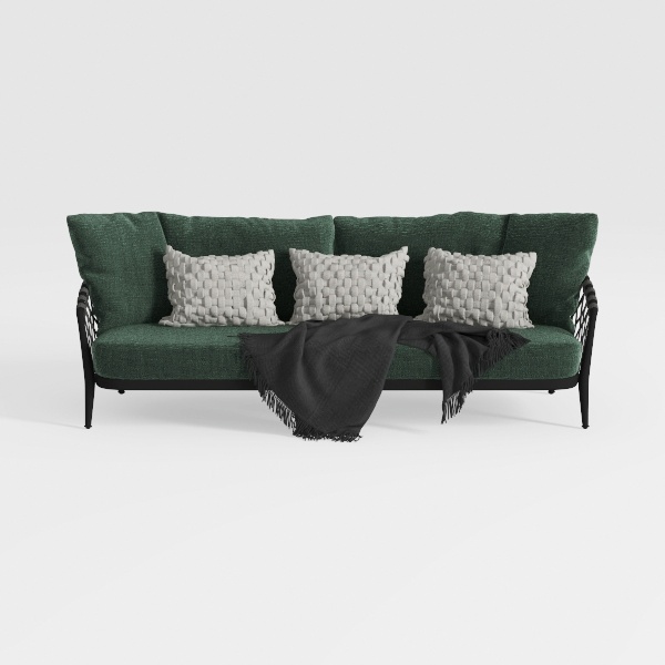 85" Boneless Couch with Ottoman, Cloud Sofa