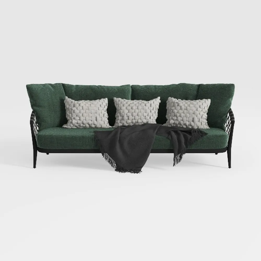 85" Boneless Couch with Ottoman, Cloud Sofa