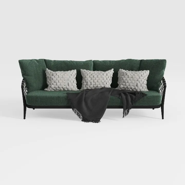 85" Boneless Couch with Ottoman, Cloud Sofa