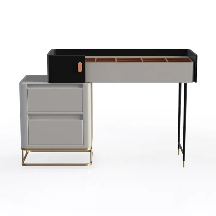 Lorell Fortress Series Mahogany Laminate Top Desk