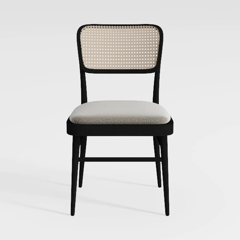 Caledonia 19" Woven Back Farmhouse Wood Dining