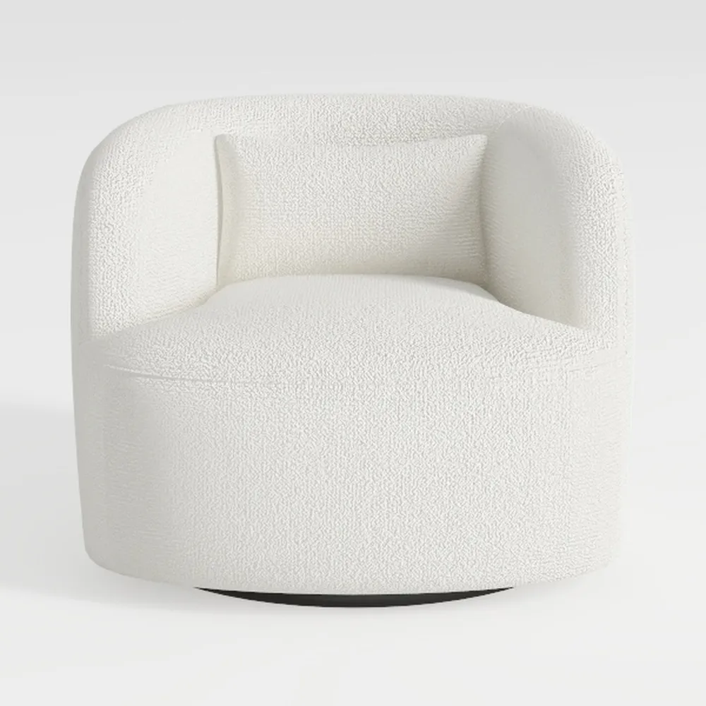 Upholstered Dining Chair with Removable Casters