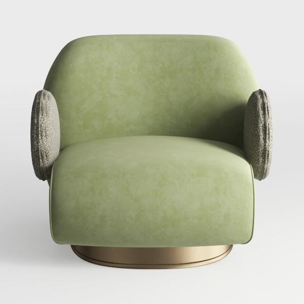 Fabric Accent Chair, Upholstered Armchair with 