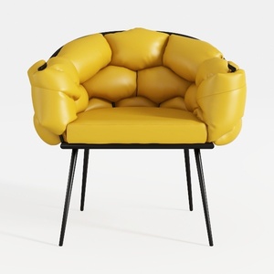 lounge chair-Yellow & Black Furniture