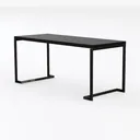 PayLessHere Large Computer Desk 59'', Modern Writi Left 45 Degree View