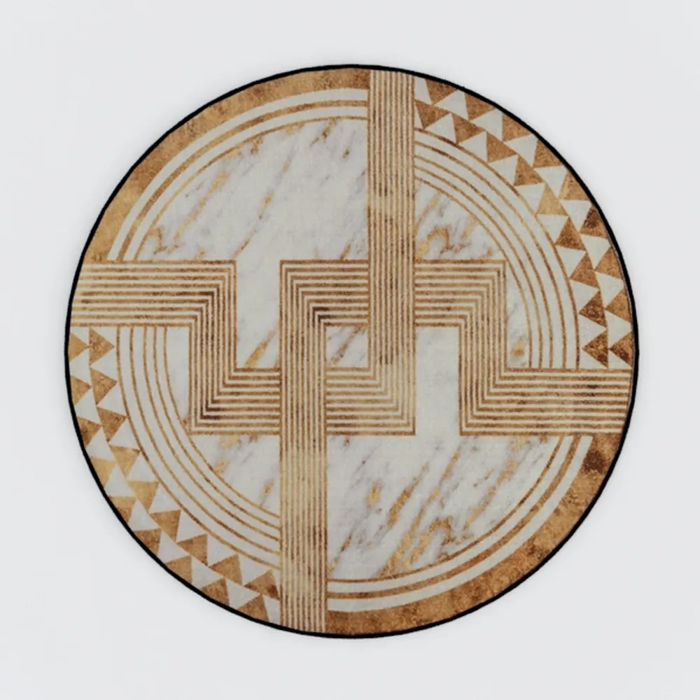 Yamaziot 6FT Round Washable Area Rug, Non-Slip