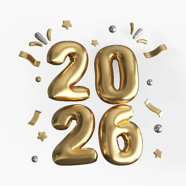 2026 number balloons-new year decoration