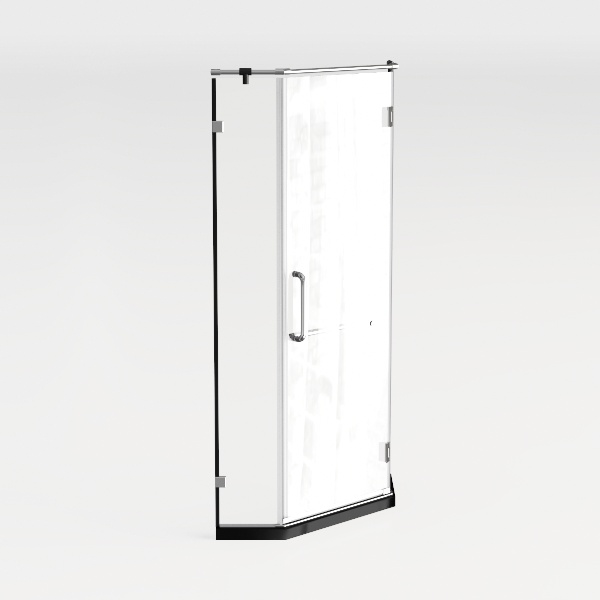 Hinged Shower Door - 32&quot; W x 75&quot; H Double Swing