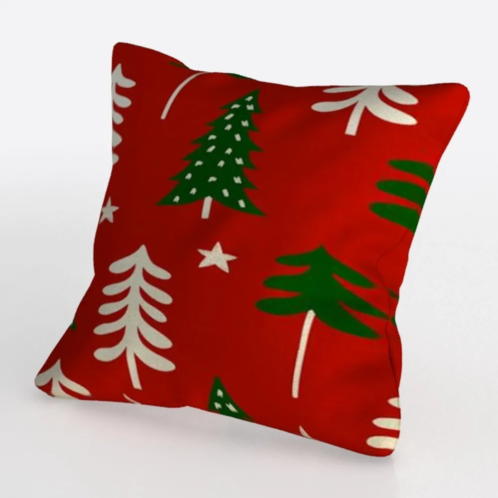 Red Geranium Flowers Pillow Covers 18x18 Inch