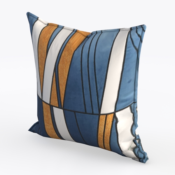 Outdoor Pillow Covers 18x18 Set of 2 Navy Blue