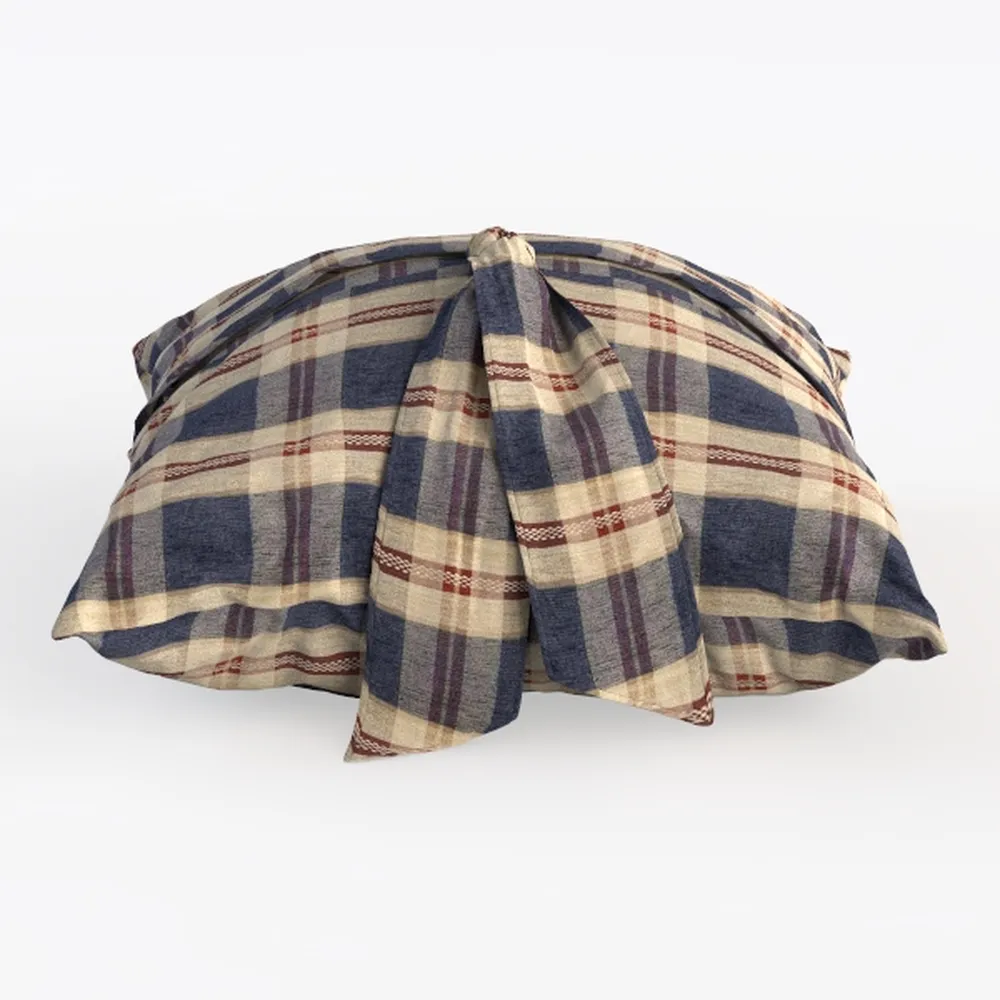 Sage Green Checkered Outdoor Waterproof Pillow