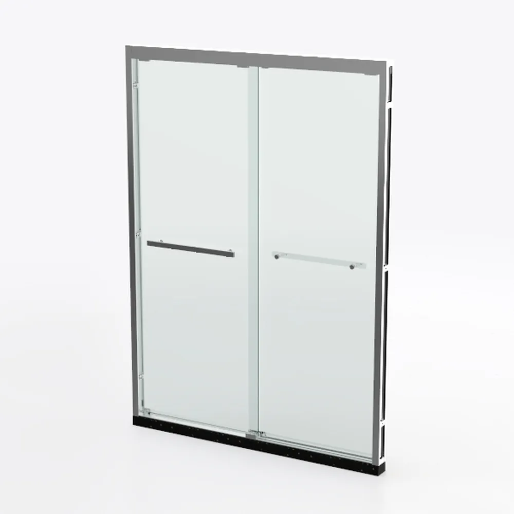 44" -48 "W x 75" H Frameless Shower Door, Double
