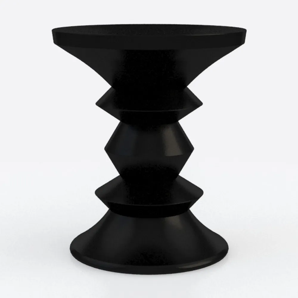 Lavish Home Pedestal Side Table - Round End Table