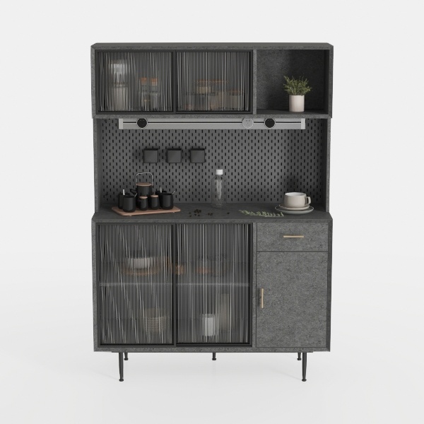 67.7 Inch Farmhouse Pantry Storage Cabinet with