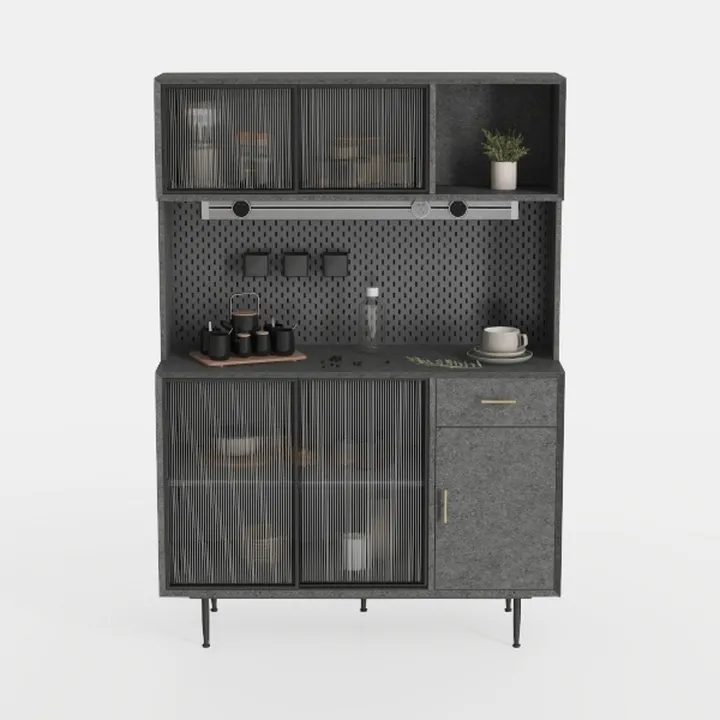 67.7 Inch Farmhouse Pantry Storage Cabinet with