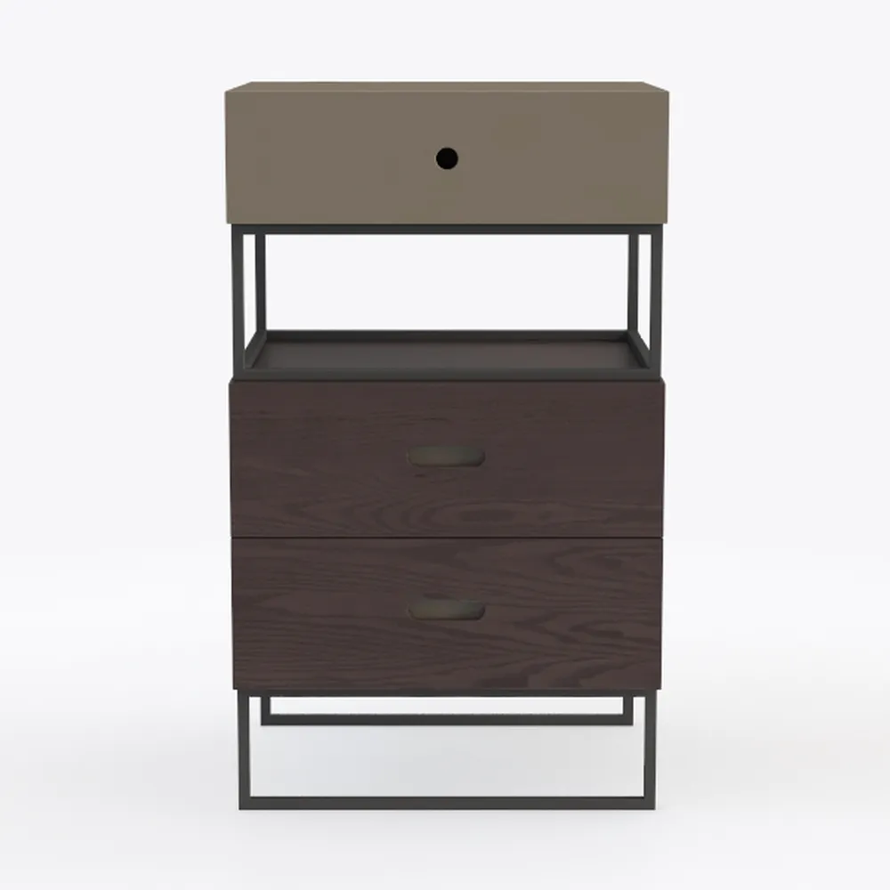 AMHANCIBLE Night Stand Set 2, LED Nightstand with