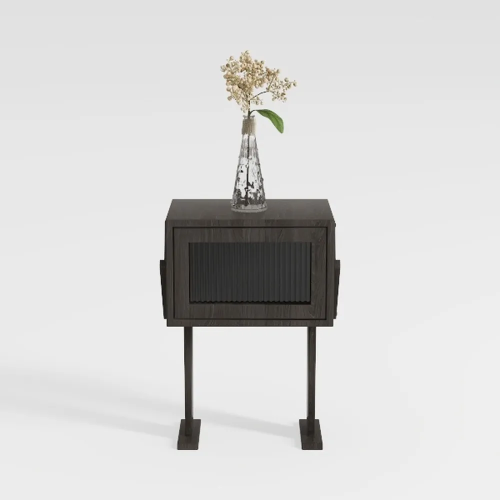 Nightstand,Modern Bedside Table with Storage