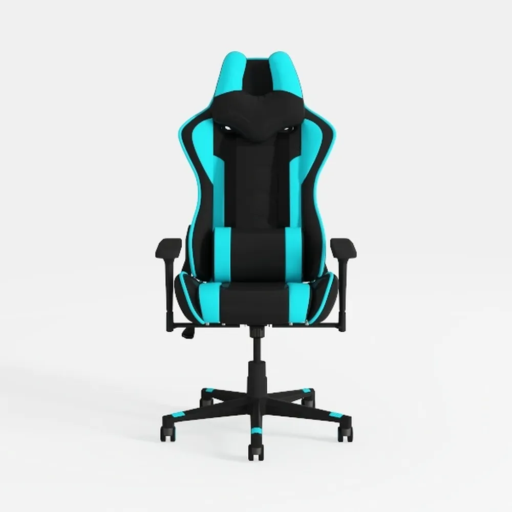 Soontrans Green Gaming Chair with Footrest,Racing