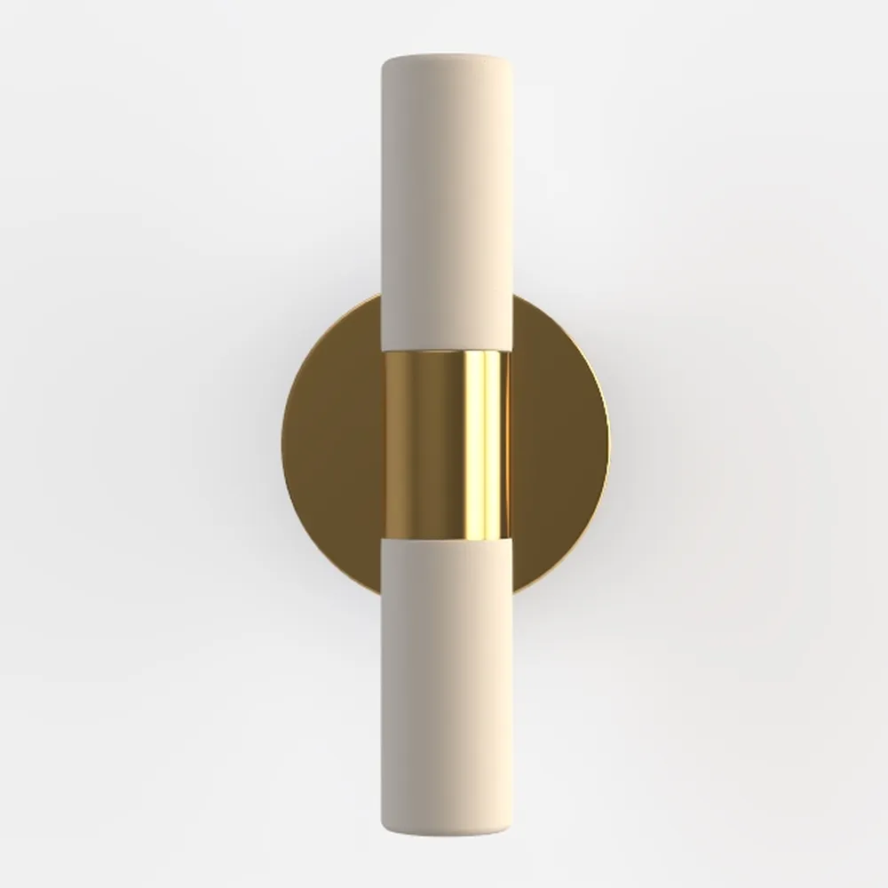 Gold Wall Sconces Set of Two 2-Light Modern Wall
