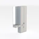 Kitchen Pantry Storage Cabinet,Freestanding Pantry Right 45 Degree View