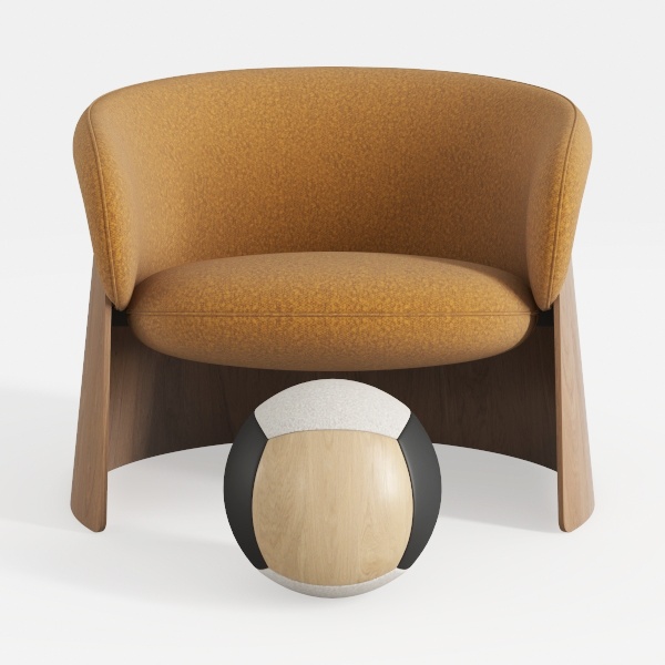 TREATLIFE HOME 360 Swivel Teddy Barrel Chair for C