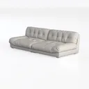 ZINUS Benton Sofa Couch, Grid Tufted Cushions Left 45 Degree View