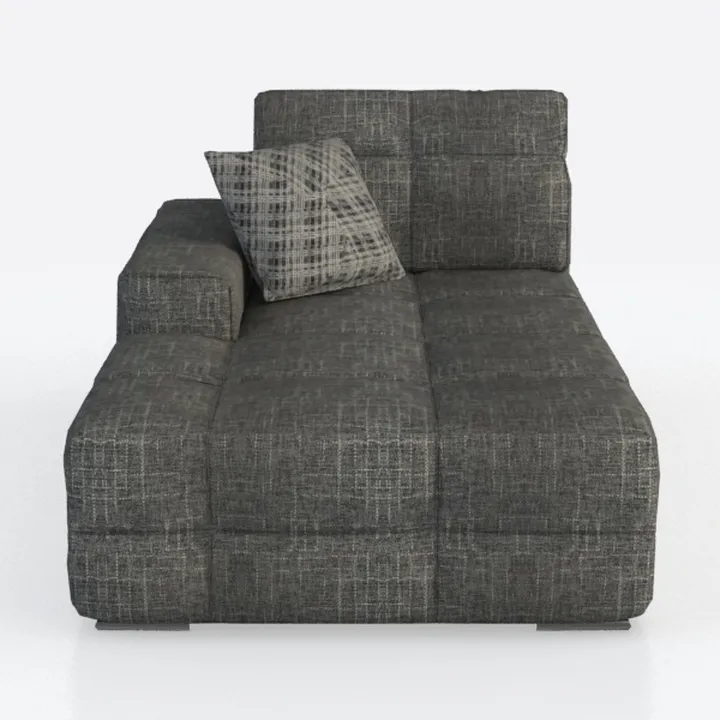 99" Corduroy Cloud Sectional Couch, Oversized