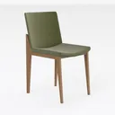 COLAMY Upholstered Dining Chairs Set of 6, Modern  Right 45 Degree View