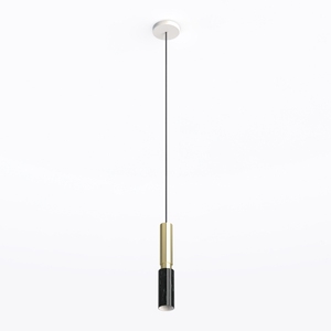 Modern Black Pendant Light, 21.6'' Glass Pendant