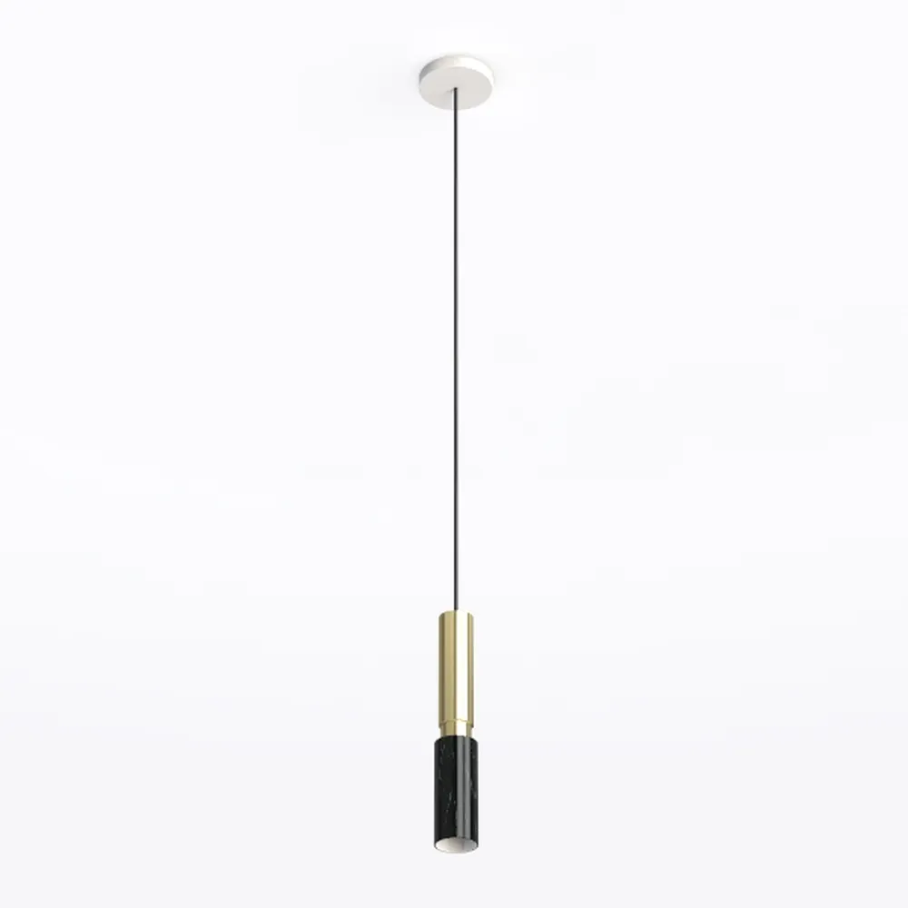 Modern Black Pendant Light, 21.6'' Glass Pendant