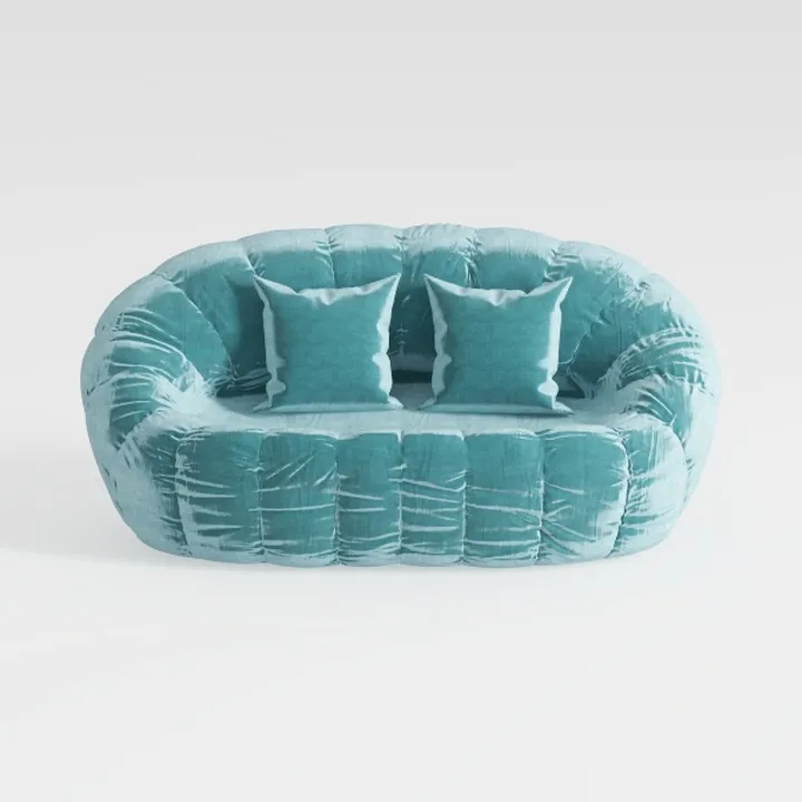 Oversized Bean Bag Sofa, Comfy Corduroy Loveseat
