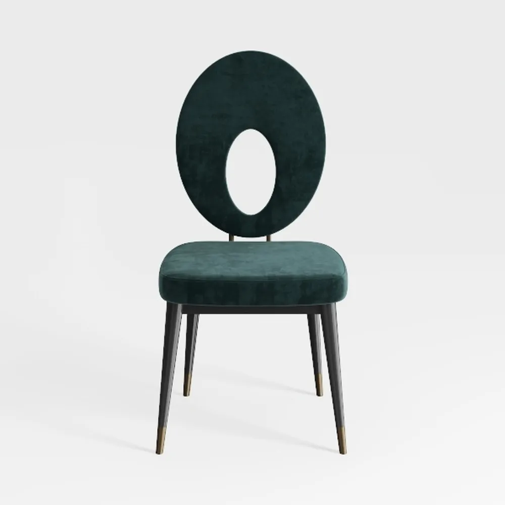 TREATLIFE HOME Upholstered Accent Chair with Gold 