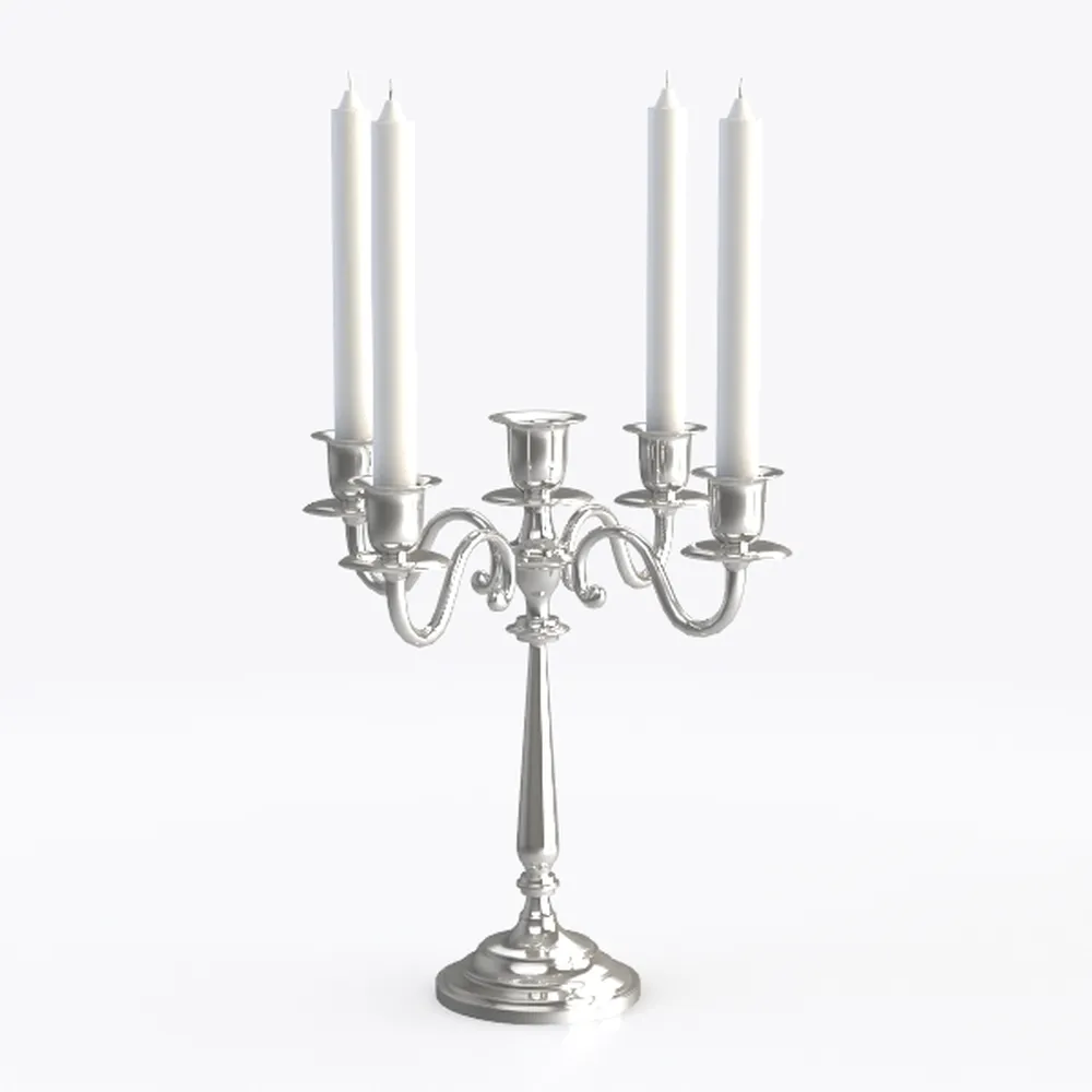 6 Arm Acrylic Candle Holder - Acrylic Candelabra