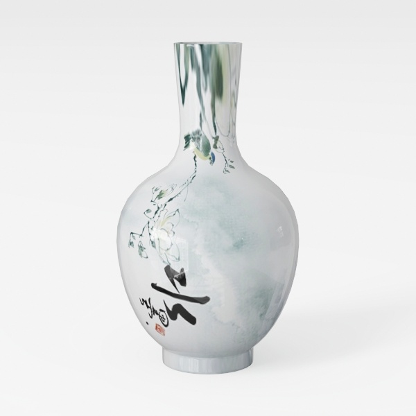 Pink Mosaic Glass Flower Vase, 8.7 Inch Handmade