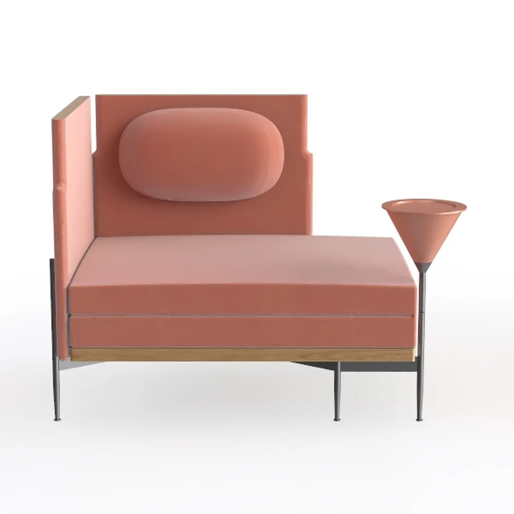 Modern Modular Chenille Sofa 1 Pieces Living Room