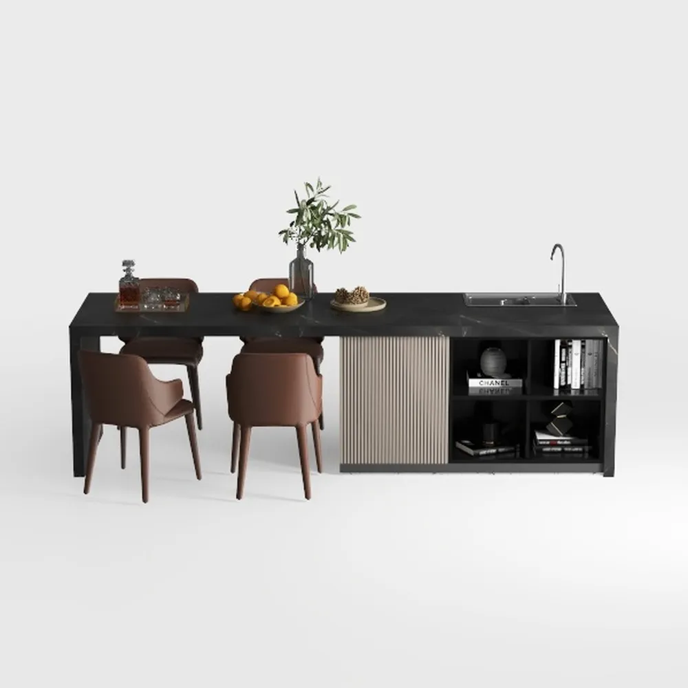 Walnut and Black Metal Backrest Counter Bar Stools