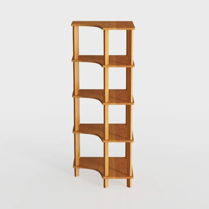 DecoTeak 4-Tier Shelf Waterproof Teak Wood Shower