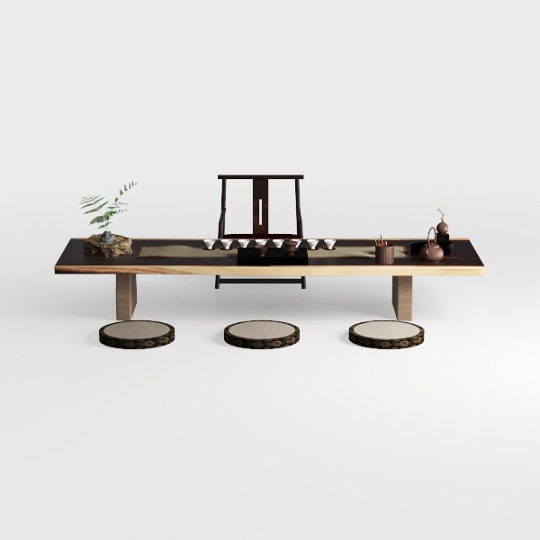 Generico Tavolino allungabile e Girevole sopra Il Letto, tavolino da caffè Ovale in Legno in Stile Giapponese, tavolino da tè, Tavolo da Altare, tavolino Basso Chabudai con Piano in Tatami.