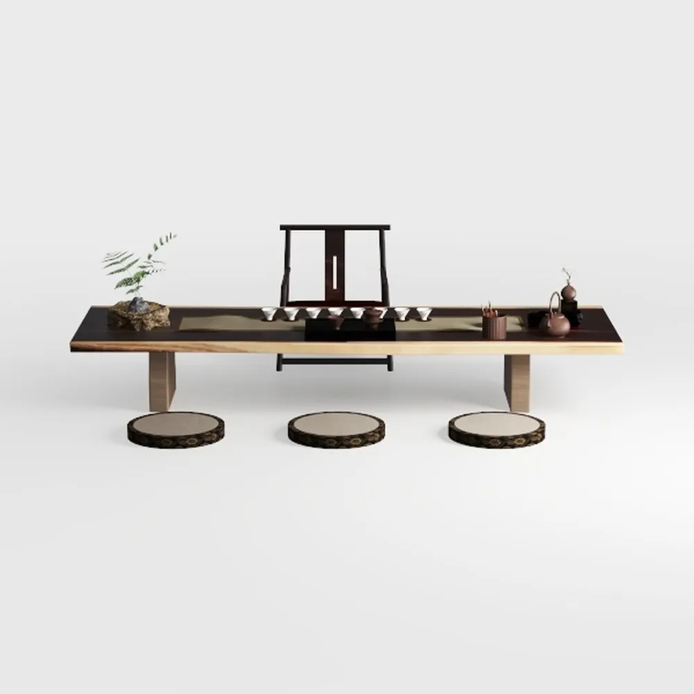 Generico Tavolino allungabile e Girevole sopra Il Letto, tavolino da caffè Ovale in Legno in Stile Giapponese, tavolino da tè, Tavolo da Altare, tavolino Basso Chabudai con Piano in Tatami.