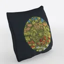 Tropical Leopard Pillow Covers, Vibrant Green Right 45 Degree View