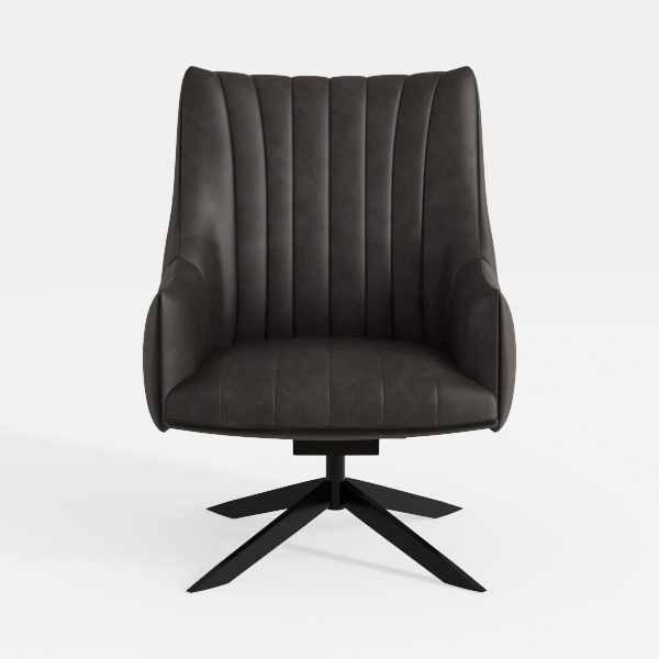 Home Office Chair on Wheels, PU Leather Desk Chair