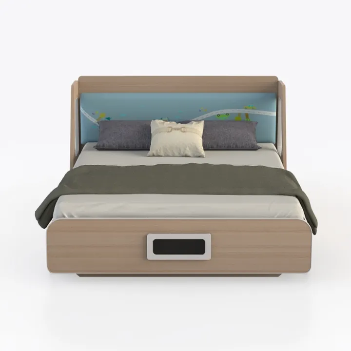 ARFARLY Letto 90 x 200 cm, con rete a doghe in metallo, 90 x 200 cm, con illuminazione a LED, struttura letto 90 x 200 cm, letto con testiera e stazione di ricarica (2 prese AC e 1 porte USB)