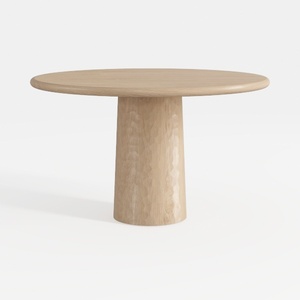 43 Inch Round Dining Table for 6,Modern Wood Round