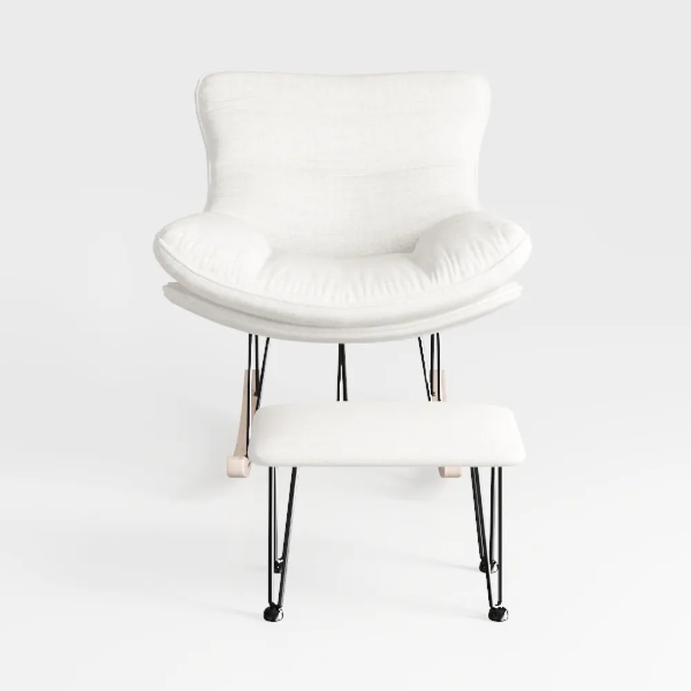 Rocking Chair Nursery, Ergonomic Papasan Chair wit